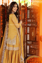 Embroidered Designer Sharara Suit for Bride #BN847