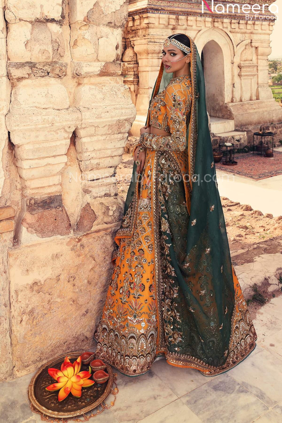 yellow haldi dress