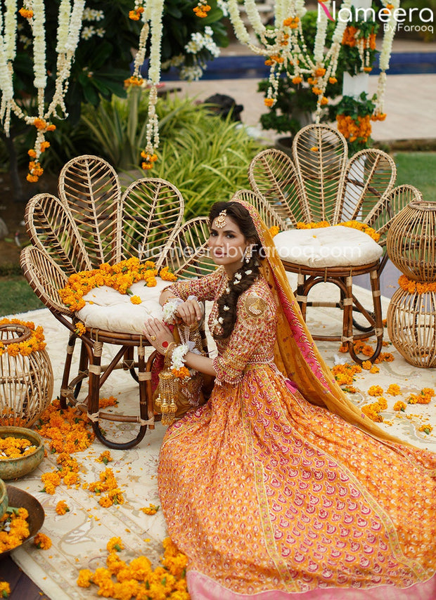 yellow lehenga choli
