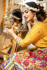 yellow lehenga choli