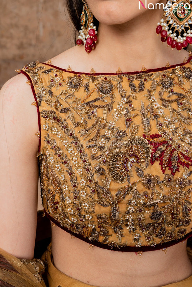 yellow lehenga choli