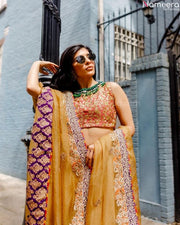 yellow lehenga choli online