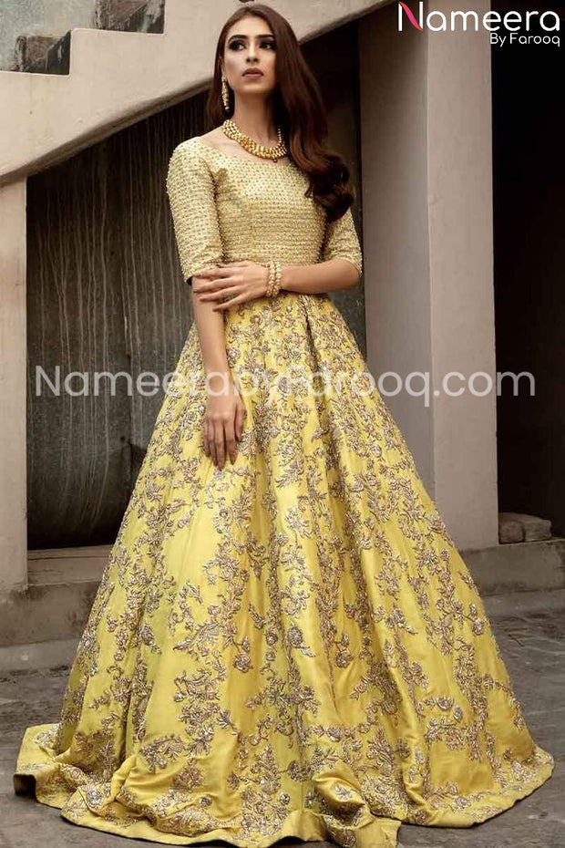 yellow lehenga for wedding
