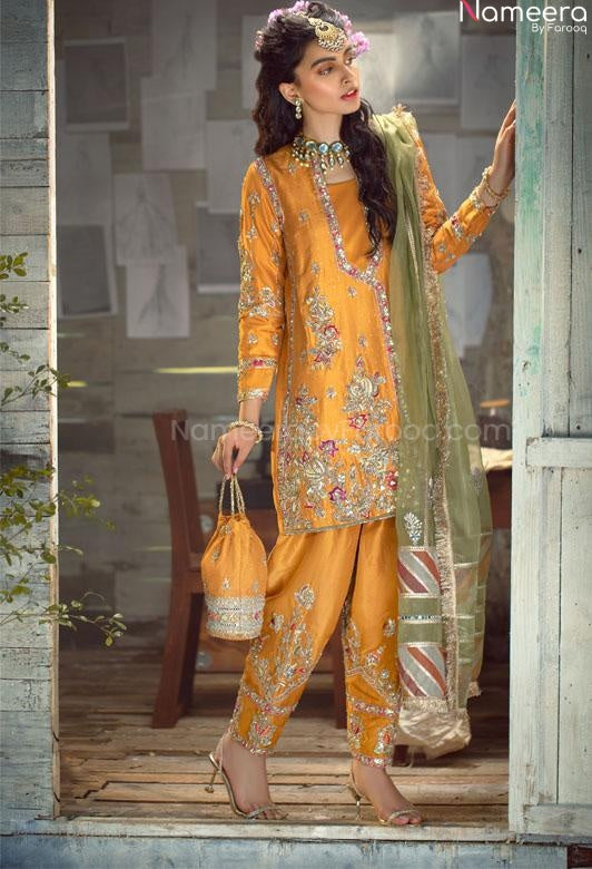 yellow salwar kameez