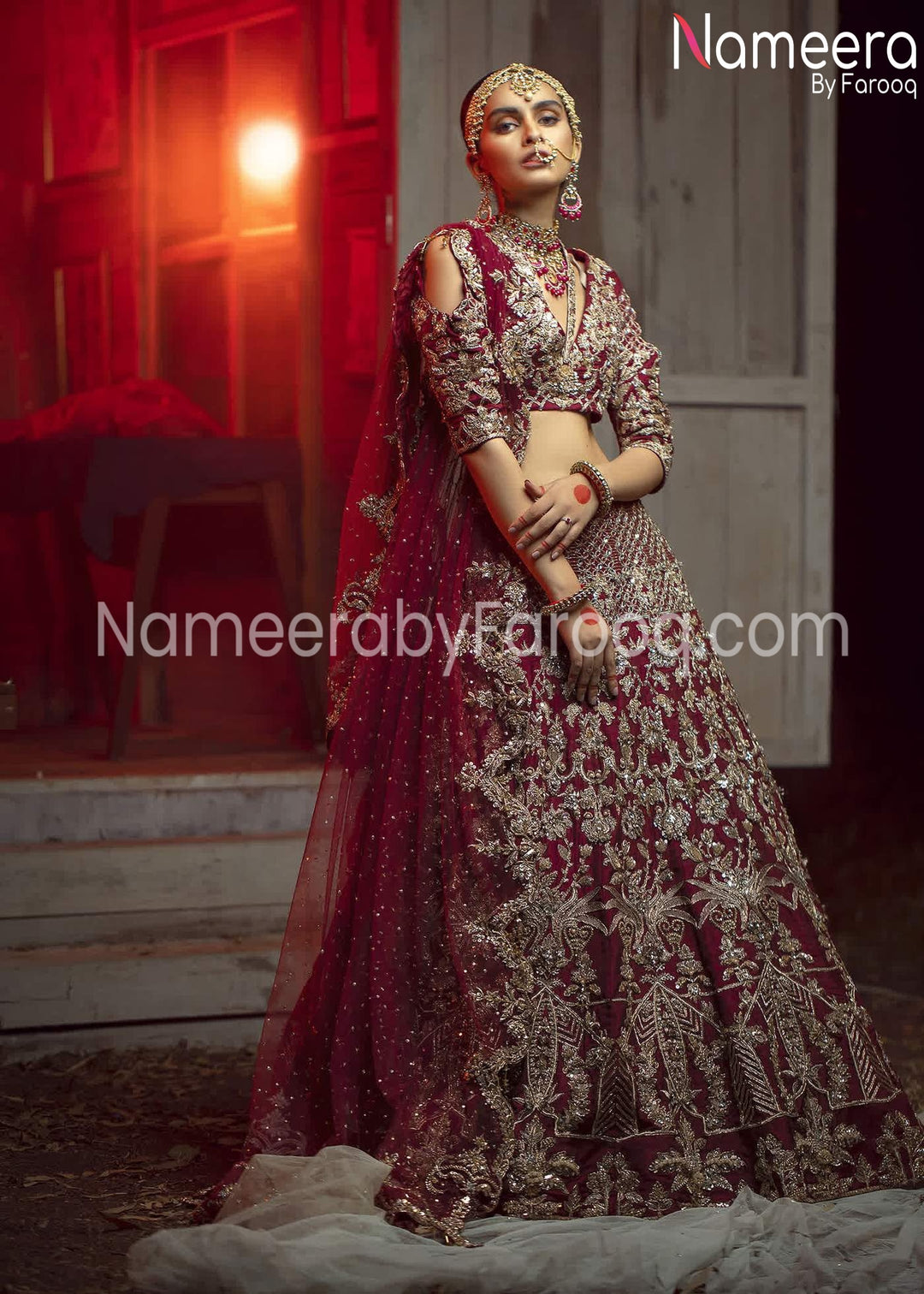 zardosi work bridal lehnga