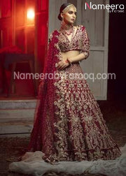 Zardozi Bridal  Lehenga Combination