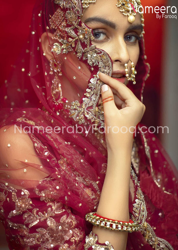 zardosi work bridal lehnga