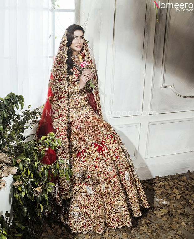 zardozi work bridal lehenga
